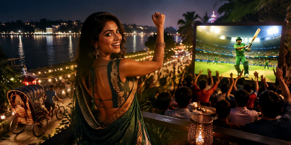 ঢাকায় মোবাইলে fabaji অ্যাপে ক্রিকেট বেটিং করছেন একজন ব্যবহারকারী