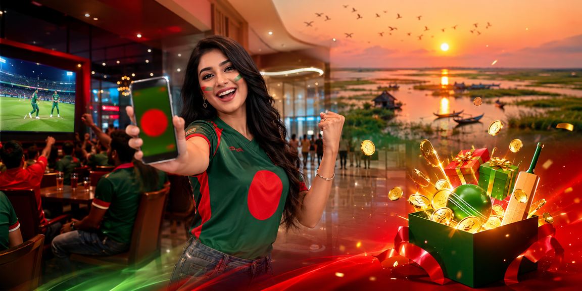 তাঙ্গুয়ার হাওরের কাছে একজন ক্রিকেট ভক্ত মোবাইলে অ্যাকাউন্ট দেখছেন